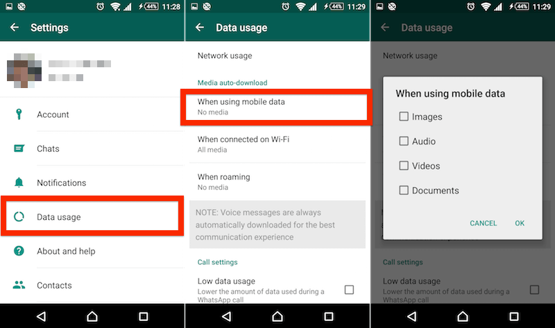 How to stop Whatsapp saving photos and media on Android