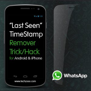 Whatsapp Last seen timestamp Trick