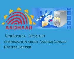Digital locker linked to aadhaar card.