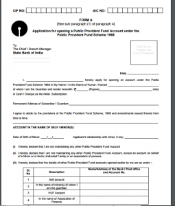 sbi ppf nomination form