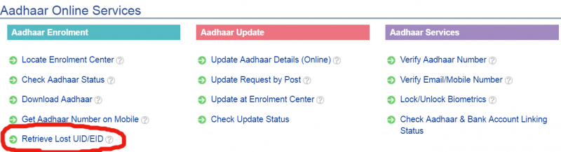 Download Aadhaar card with DOB