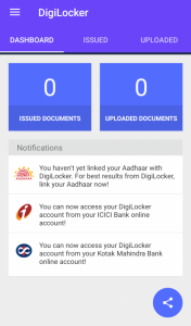 Link your Aadhaar to your DigiLocker account.