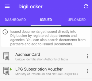 View your Aadhaar card on DigiLocker.