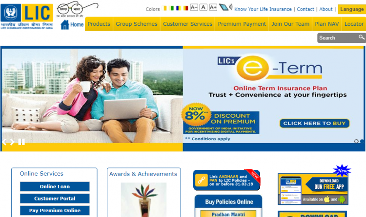 Pay LIC policy premium online through official LIC website.